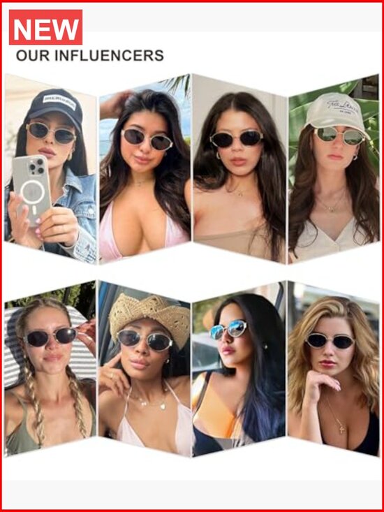 Retro Oval Sunglasses for Women Trendy Classic UV Protection main image 5